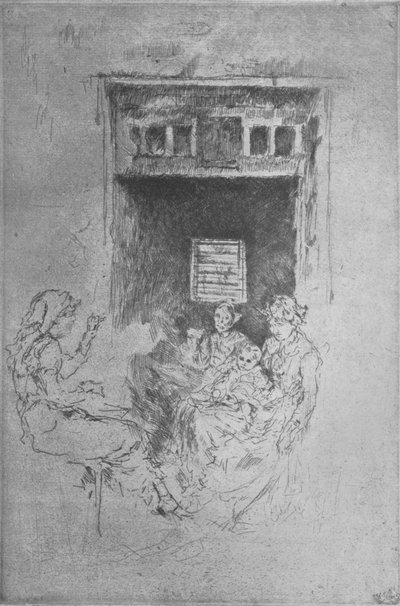 Ensartadores de cuentas, c. 1880 de James Abbott McNeill Whistler
