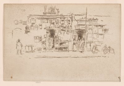 Bird-Cages, Chelsea, c.1886-88 (aguafuerte; tinta sobre papel) de James Abbott McNeill Whistler
