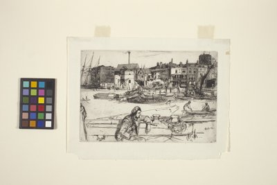Muelle del León Negro (aguafuerte) de James Abbott McNeill Whistler