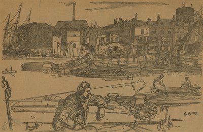 Muelle del León Negro de James Abbott McNeill Whistler