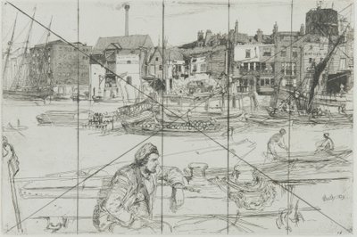 Muelle del León Negro, 1859 de James Abbott McNeill Whistler