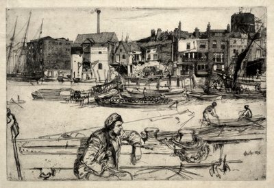 Muelle del León Negro, 1859 de James Abbott McNeill Whistler