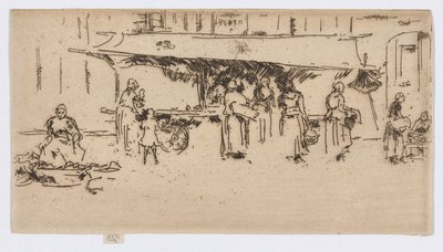 Cabina, Plaza del Mercado, Loches de James Abbott McNeill Whistler