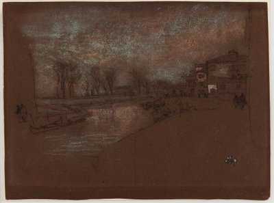 Campo Sta. Marta - Noche de invierno, 1879-1880 de James Abbott McNeill Whistler