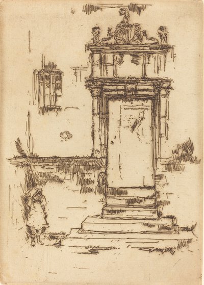 Puerta de la capilla, Montresor, 1888 de James Abbott McNeill Whistler