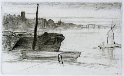 Puente y iglesia de Chelsea de James Abbott McNeill Whistler