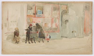 Niños de Chelsea, c.1897 (acuarela sobre papel) de James Abbott McNeill Whistler