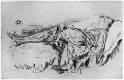 Niño en un sofá, siglo XIX 1904 de James Abbott McNeill Whistler