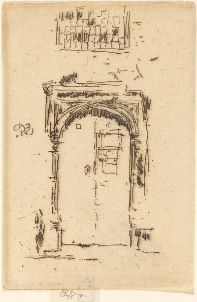 Puerta de la iglesia, Edgemere de James Abbott McNeill Whistler