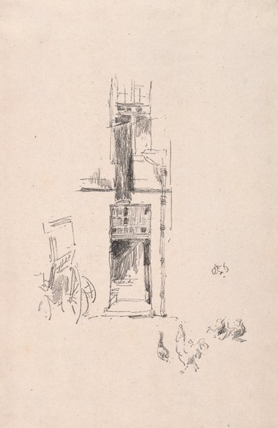 Gallos y gallinas, Hotel Colbert, 1891 de James Abbott McNeill Whistler
