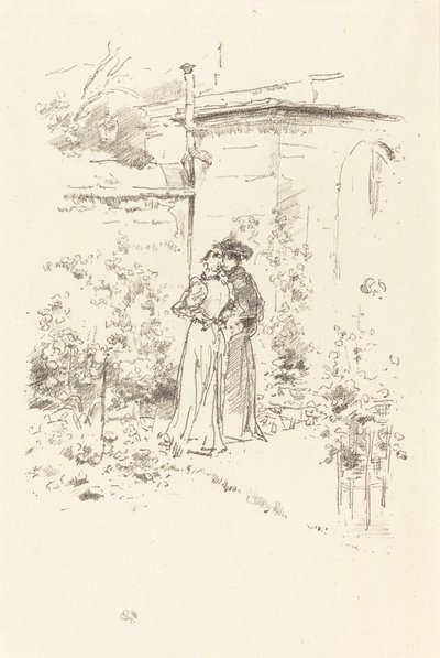 Confidencias en el jardín, 1894 de James Abbott McNeill Whistler