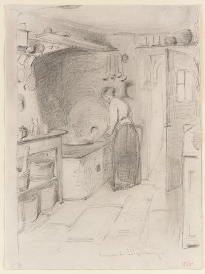 Cocina en Lutzelbourg de James Abbott McNeill Whistler