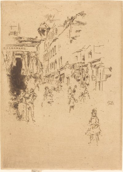 Cutler Street, Hounsditch, 1887 de James Abbott McNeill Whistler