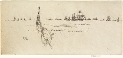 Bajando la bandera, 1887 de James Abbott McNeill Whistler