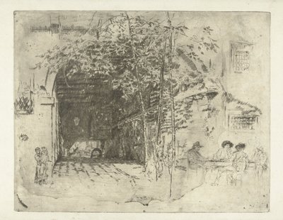 Pasaje bajo una casa en Venecia
El Traghetto
Venecia: Doce grabados (título de la serie) de James Abbott McNeill Whistler