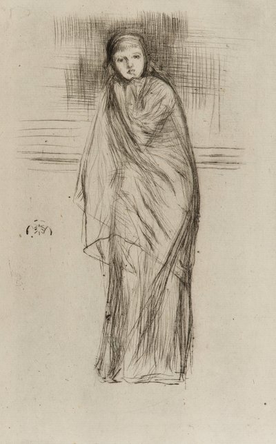 Modelo drapeado de James Abbott McNeill Whistler