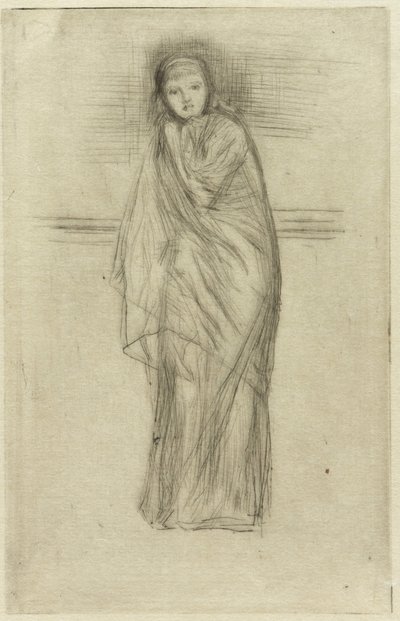 Modelo Draped, 1870 de James Abbott McNeill Whistler