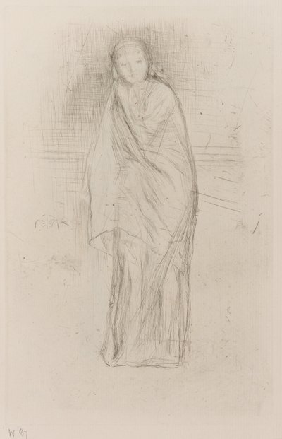 Modelo drapeado de James Abbott McNeill Whistler