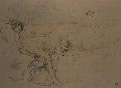 Figura drapeada reclinada de James Abbott McNeill Whistler