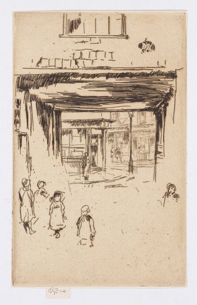 Drury Lane, c.1880-81 (aguafuerte; tinta sobre papel) de James Abbott McNeill Whistler