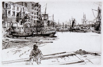 Muelle del Águila (Tyzac, Whitely y Co) de James Abbott McNeill Whistler