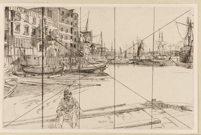 Eagle Wharf Tyzac Whiteley y Co., 1859 de James Abbott McNeill Whistler