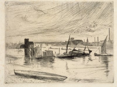 Mañana temprano, Battersea, 1861 de James Abbott McNeill Whistler