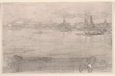 Temprano en la mañana: El Támesis en Battersea, Londres, 1878 de James Abbott McNeill Whistler