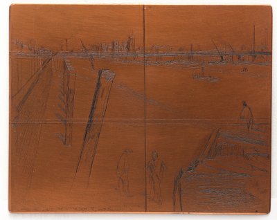 Placa de grabado: Millbank, 1861 de James Abbott McNeill Whistler