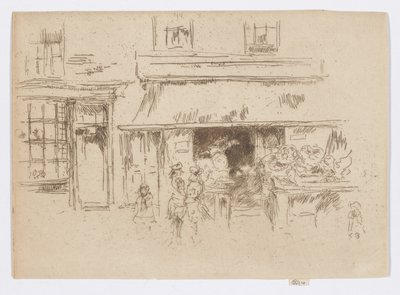 Exeter Street, c.1886-88 (aguafuerte; tinta sobre papel) de James Abbott McNeill Whistler