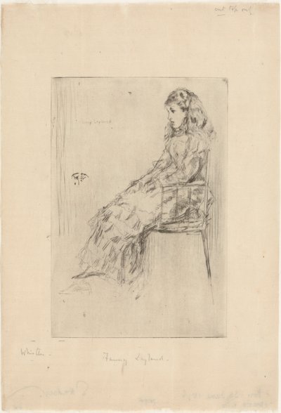 Fanny Leyland, 1873 de James Abbott McNeill Whistler