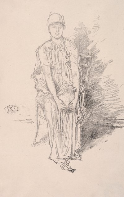 Estudio de figura, 1890 de James Abbott McNeill Whistler