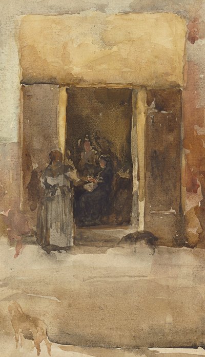 Figuras en una puerta, c.1897-99 de James Abbott McNeill Whistler
