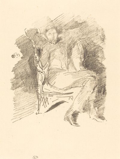 Luz de fuego: Joseph Pennell, No. 1, 1896 de James Abbott McNeill Whistler