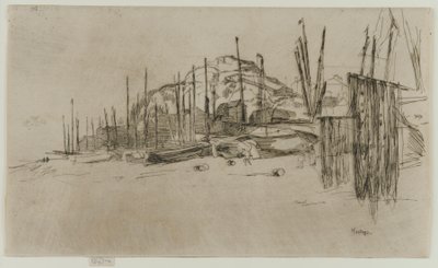 Barcos de pesca, Hastings, 1877 de James Abbott McNeill Whistler