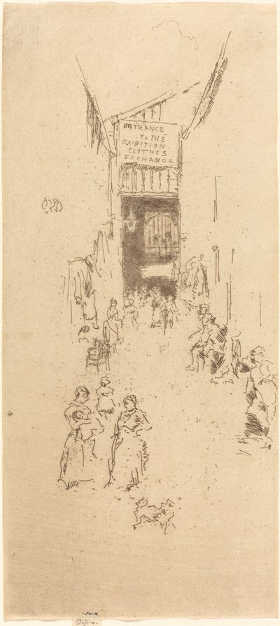 Pasaje Fleur de Lys, c. 1886-1888 de James Abbott McNeill Whistler