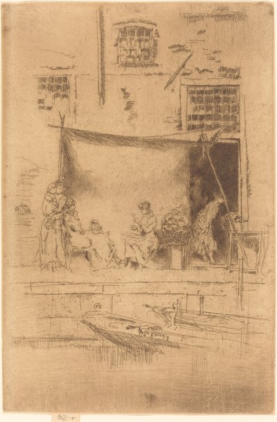 Puesto de frutas, 1880 de James Abbott McNeill Whistler