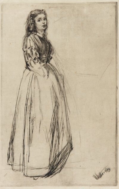 Fumette, de pie, 1859 de James Abbott McNeill Whistler