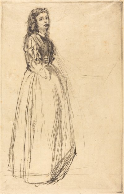 Fumette, de pie de James Abbott McNeill Whistler