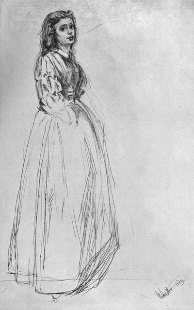 Fumette, de pie 1859 1904 de James Abbott McNeill Whistler