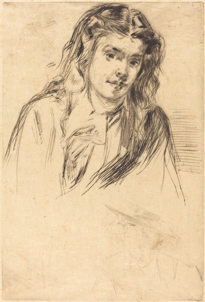 Cabeza inclinada de Fumette, 1859 de James Abbott McNeill Whistler