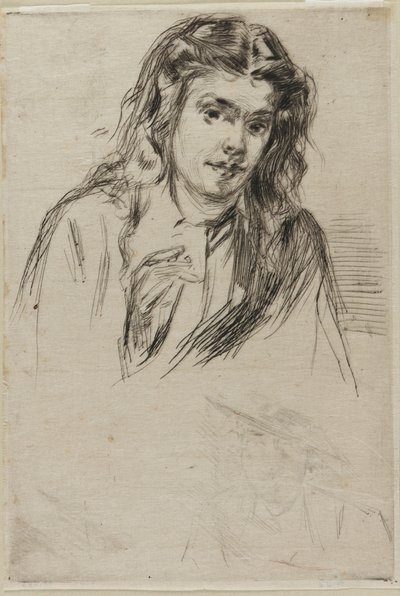 Cabeza inclinada de Fumette, 1859 de James Abbott McNeill Whistler