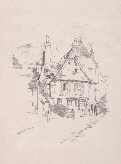 Tejados a Dos Aguas, Vitré, 1893 de James Abbott McNeill Whistler