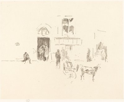 Puerta del escenario del Gaiety, 1879-1887 de James Abbott McNeill Whistler