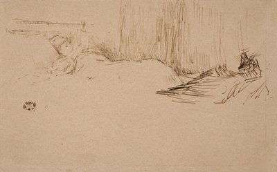 Niña Leyendo en la Cama, c.1882 de James Abbott McNeill Whistler