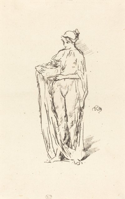 Niña con cuenco de James Abbott McNeill Whistler