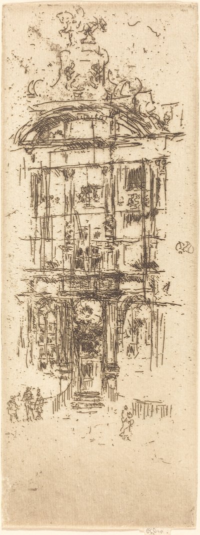 Casa de Oro, Bruselas, 1887 de James Abbott McNeill Whistler
