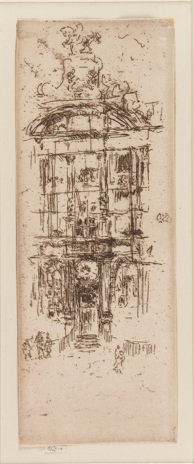 Casa de Oro, Bruselas, 1887 de James Abbott McNeill Whistler