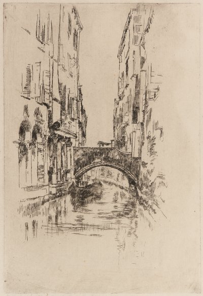 Góndola bajo un Puente, 1879-1880 de James Abbott McNeill Whistler