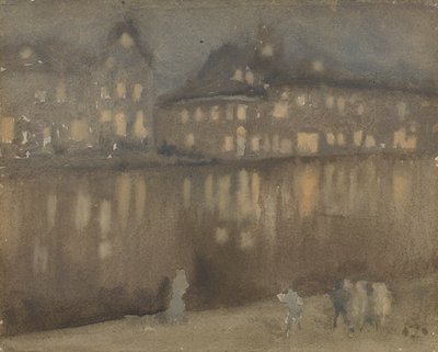Gran Canal, Ámsterdam, nocturno, 1882 de James Abbott McNeill Whistler